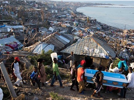 Haitians grow most of their own food. The hurricanedestroyed the entire fall crop in the southwesternpeninsula of the island.