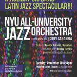The NYU Jazz Orchestra conducted by Bobby Sanabria